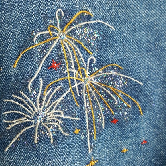 Vintage 90s Riviera Hotel Casino Las Vegas Denim Jacket Mens Size XXL Distressed - Picture 4 of 7